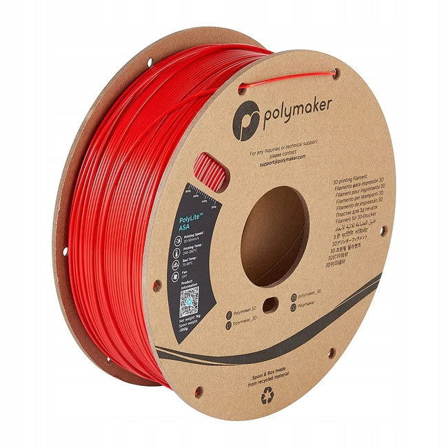 Filament Polymaker PolyLite ASA 1,75mm 1kg - Red