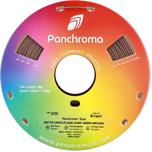 Polymaker Panchroma PLA Dual Matte Camouflage 1,75mm 1kg - Dark Green-Brown