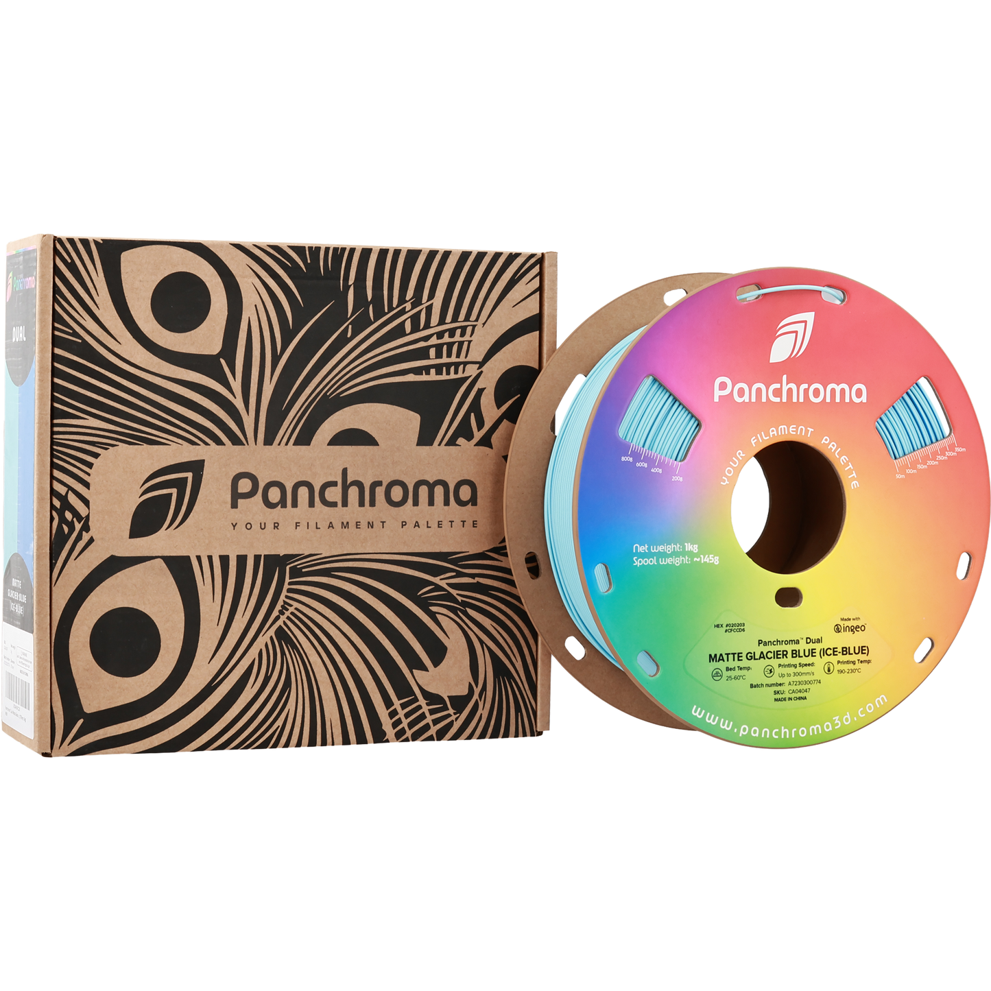 Polymaker Panchroma PLA Dual Matte Glacier Blue 1,75mm 1kg - Ice-Blue