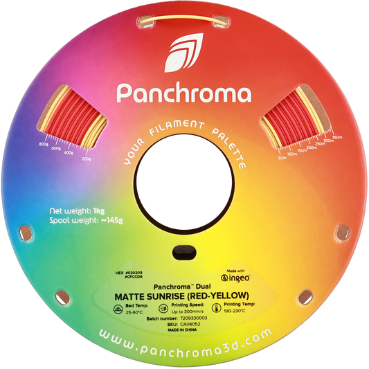 Polymaker Panchroma PLA Dual Matte Sunrise 1,75mm 1kg - Red-Yellow