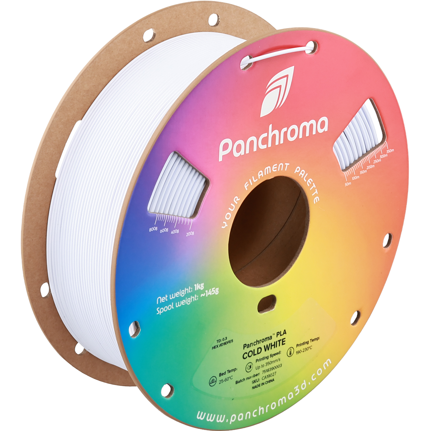 Polymaker Panchroma PLA Cold White 1.75 mm 1kg