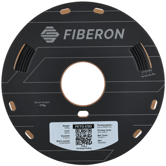 Polymaker Fiberon PETG-ESD Black 1.75mm 500g