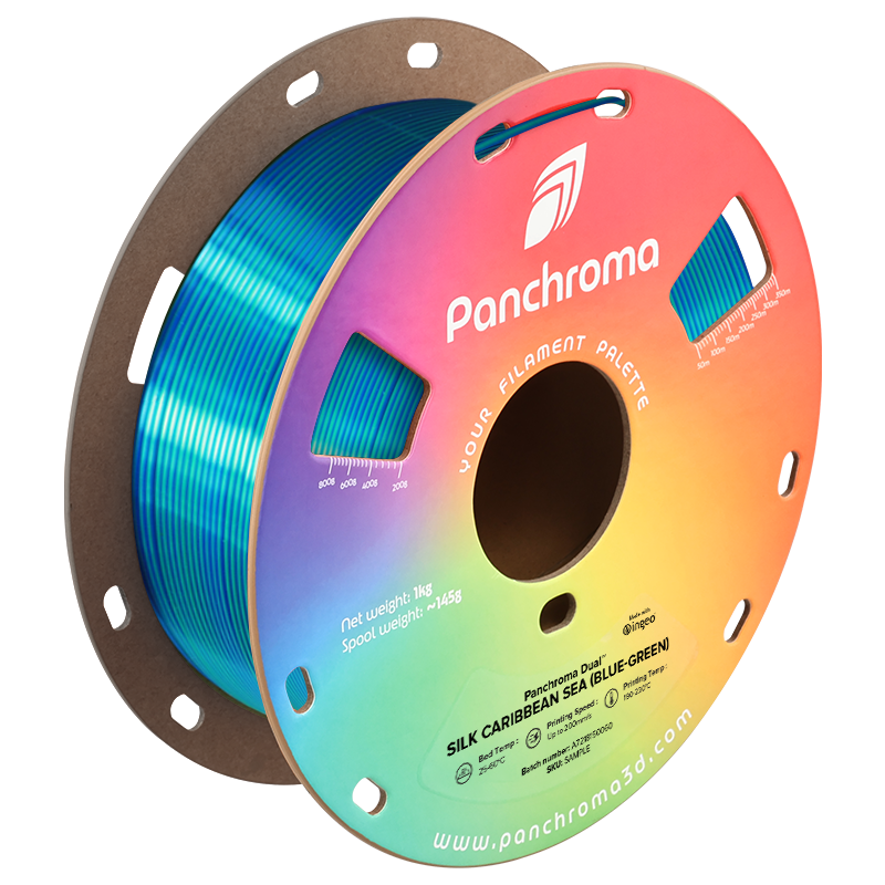 Polymaker Panchroma PLA Dual Silk Caribbean (Blue / Green) 1.75 mm 1kg