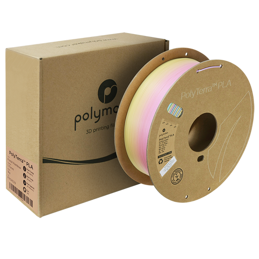 Filament Polymaker PolyTerra Gradient PLA 1,75mm 1kg - Pastel Rainbow