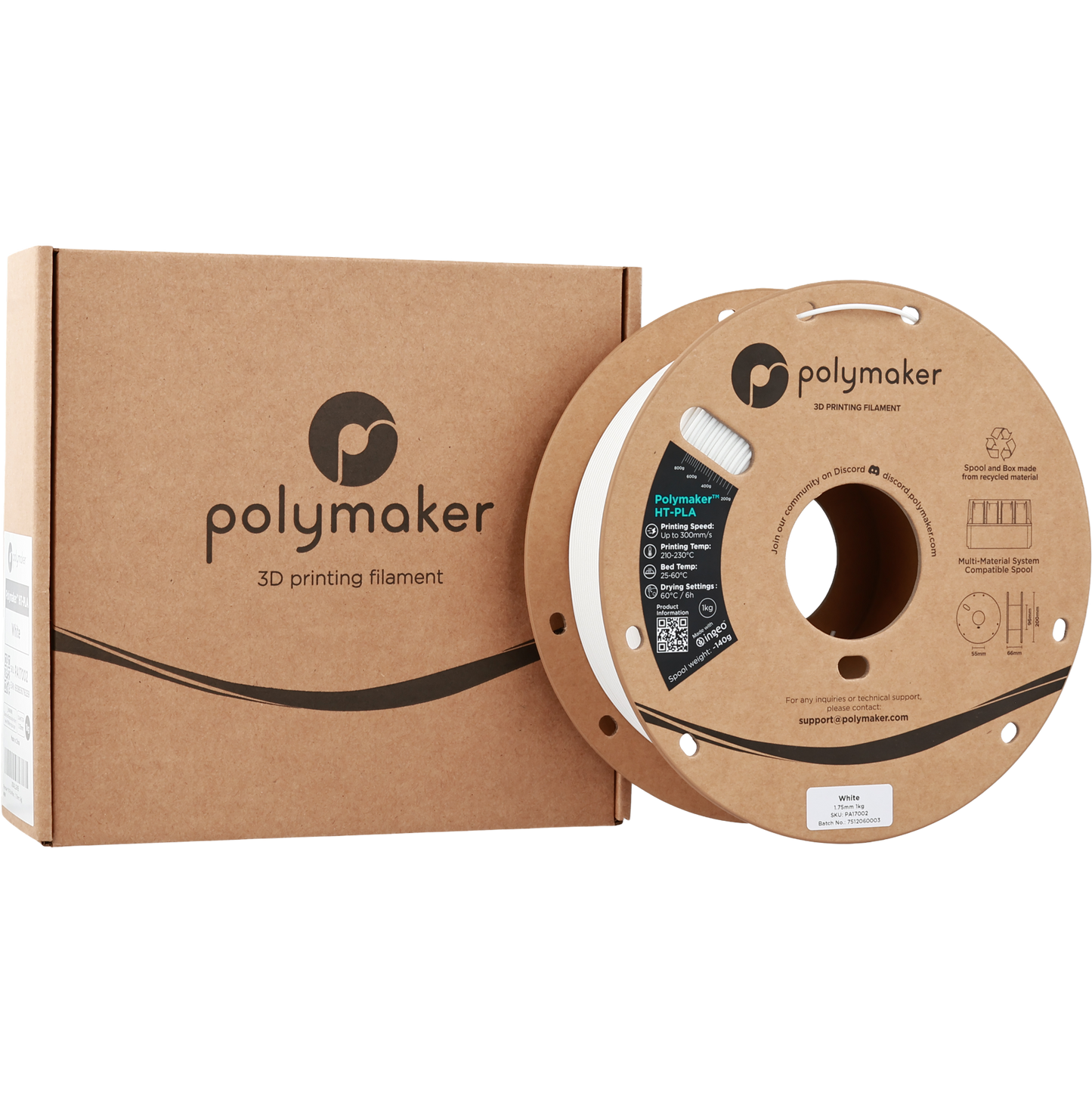 Polymaker HT-PLA White 1.75 mm 1kg