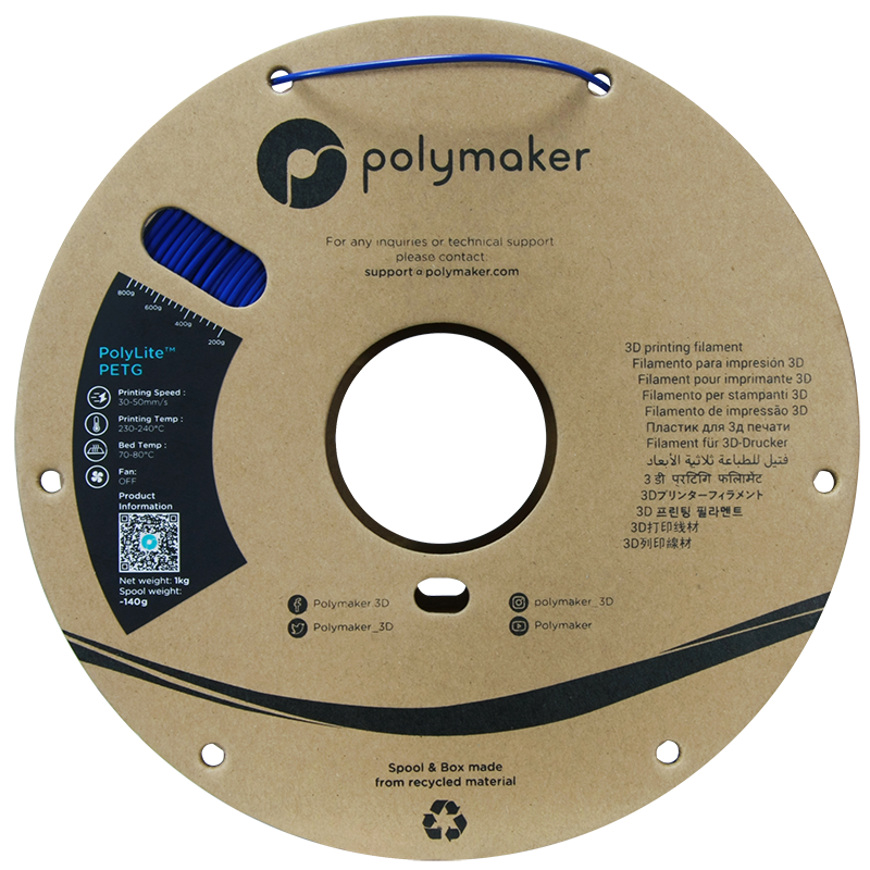 Polymaker PolyLite PETG 1,75mm 1kg - Blue
