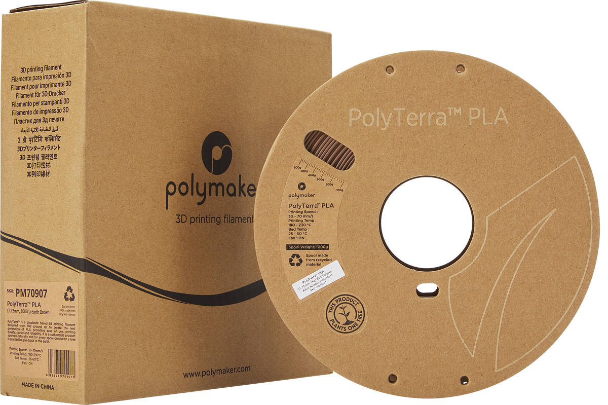 Polymaker PolyTerra PLA 1,75mm 1kg - Earth Brown