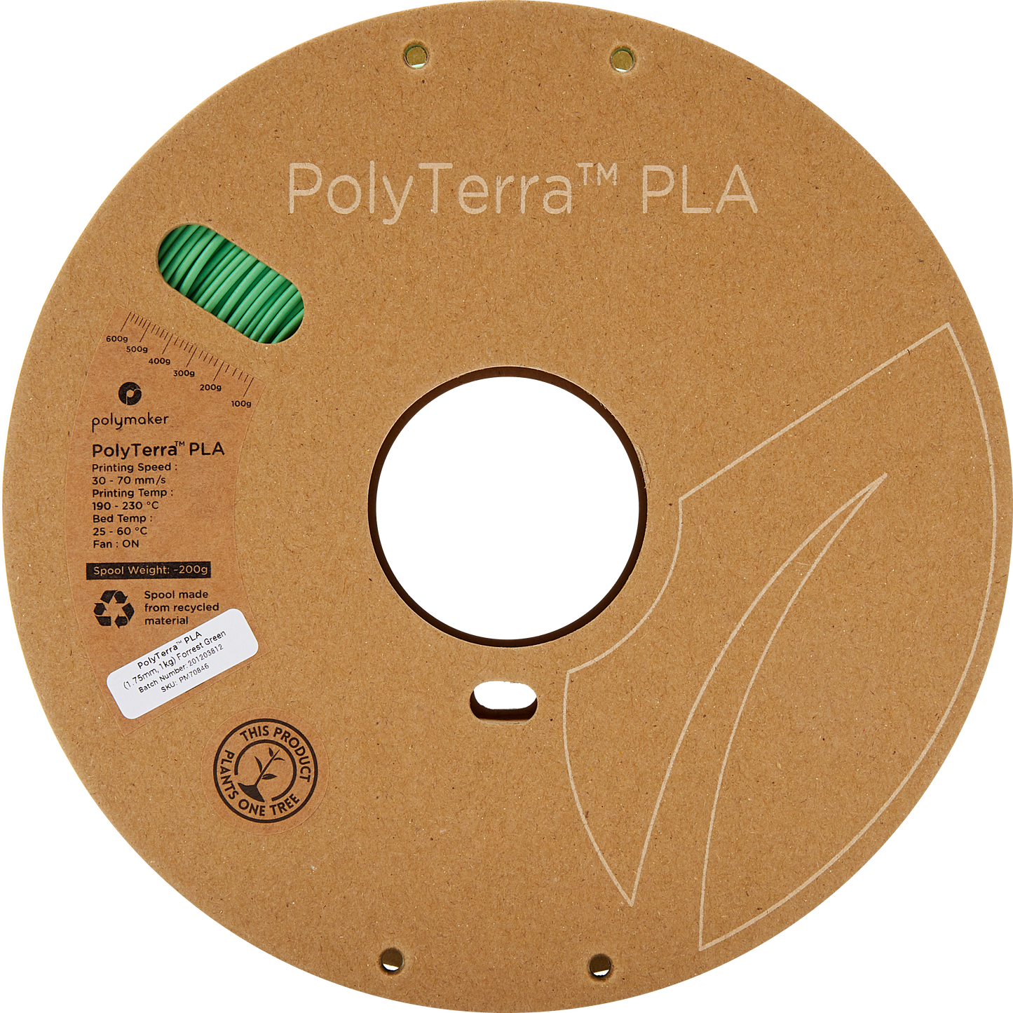 Polymaker PolyTerra PLA 1,75mm, 1kg - Rose