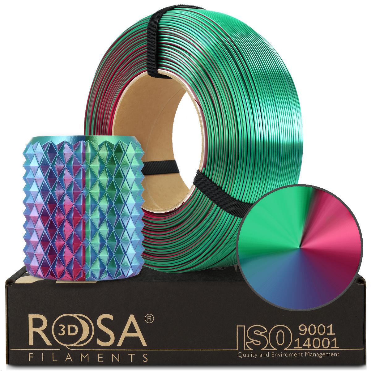 Rosa3D PLA Magic Silk Aurora 1.75mm 1kg REFILL