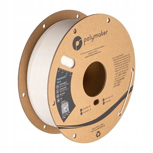 Filament Polymaker PolySonic High Speed PLA 1,75mm 1kg - White
