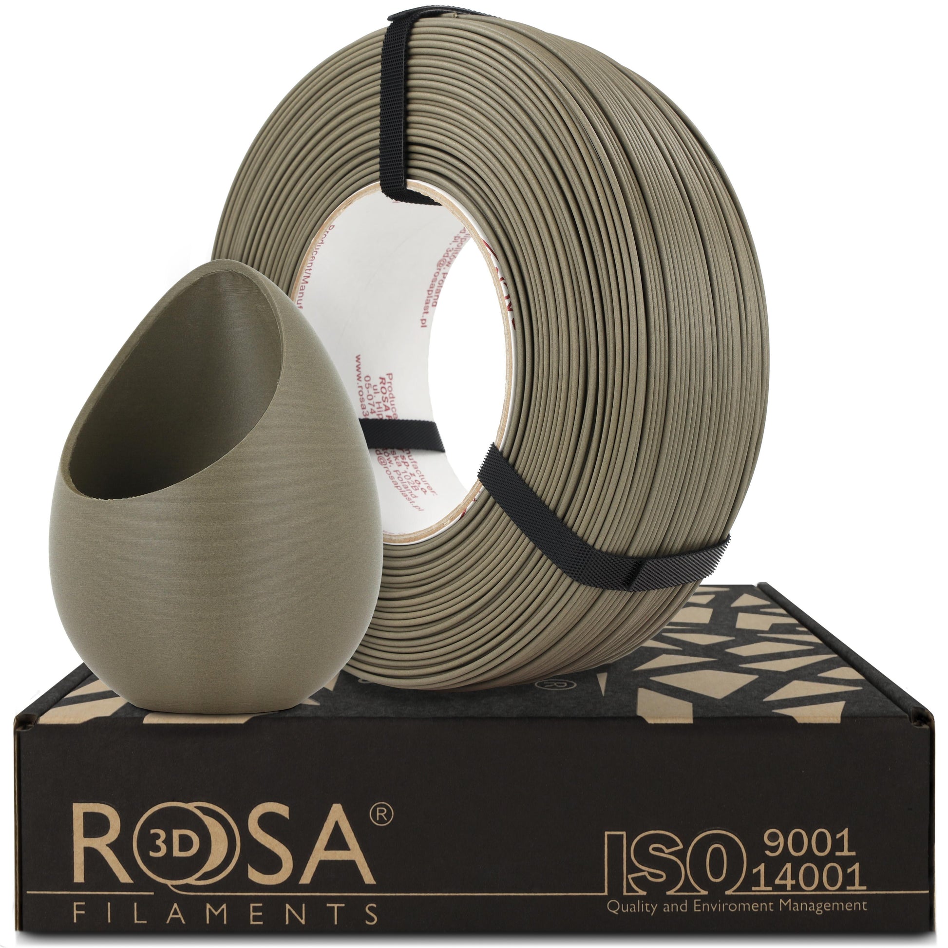 Rosa3D PLA-CF Matt Olive Brown 1.75mm 1kg REFILL