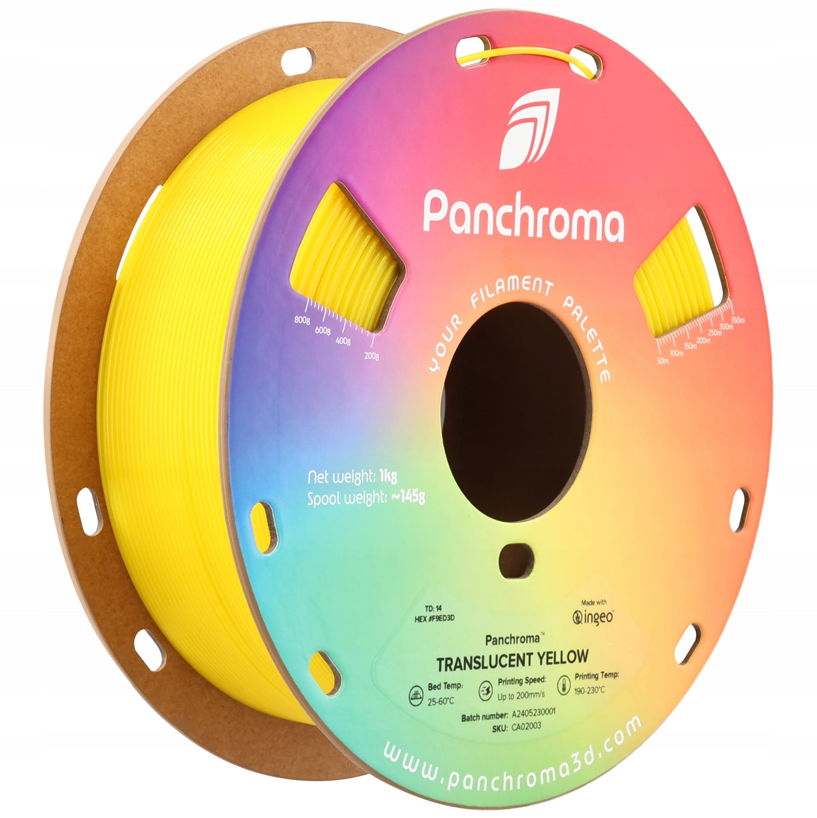 Polymaker Panchroma PLA Translucent Yellow 1.75 mm 1kg