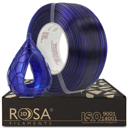 Rosa3D FILAMENT 3D ReFill PET-G Standard HS 1,75mm Ultramarine Blue Transparent 1kg
