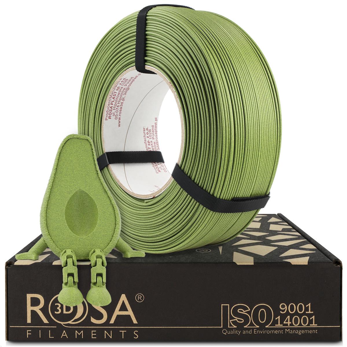 Rosa3D PLA-CF Matt Avocado Guacamole 1.75mm 1kg REFILL