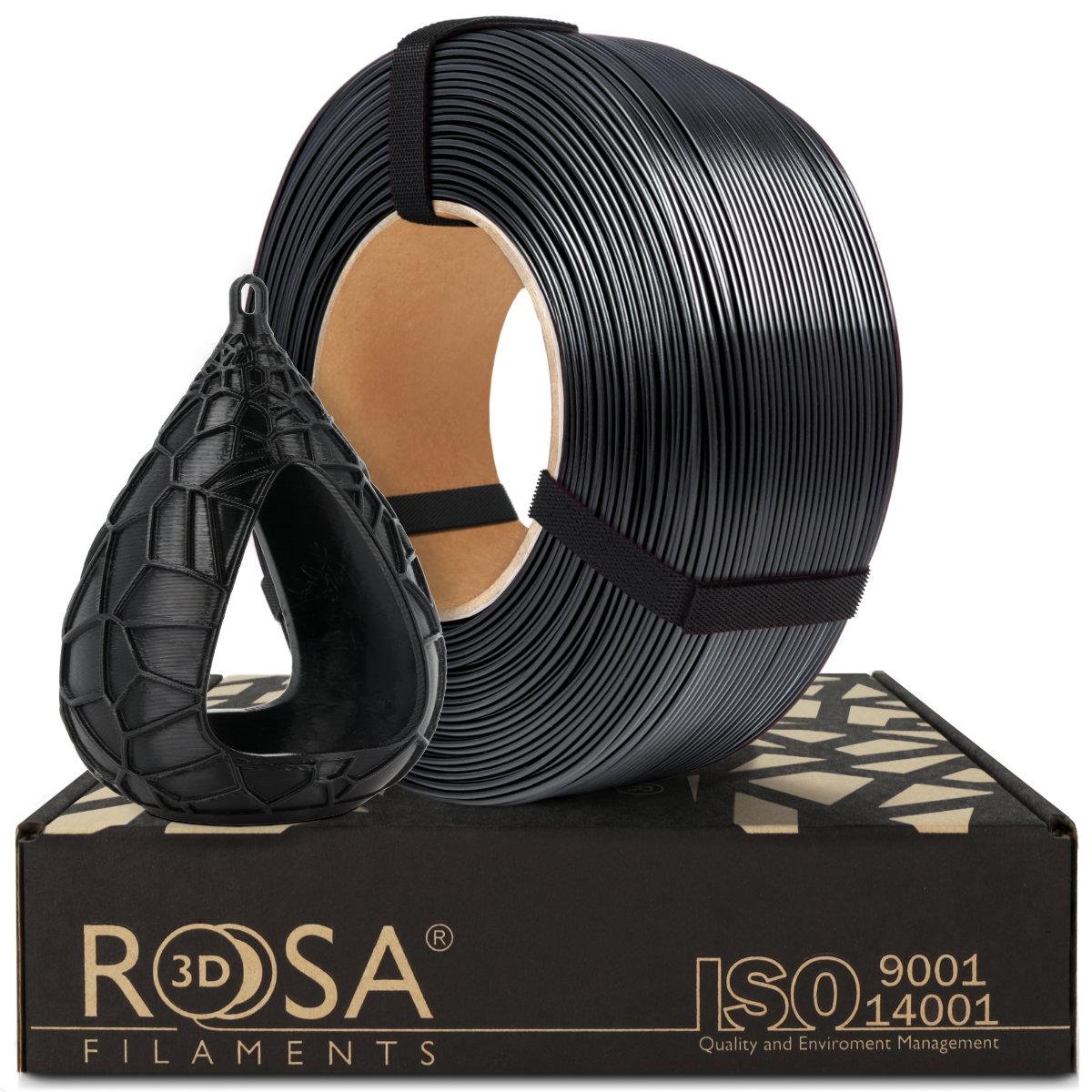 Rosa3D PETG HS Black 1.75mm 1kg REFILL