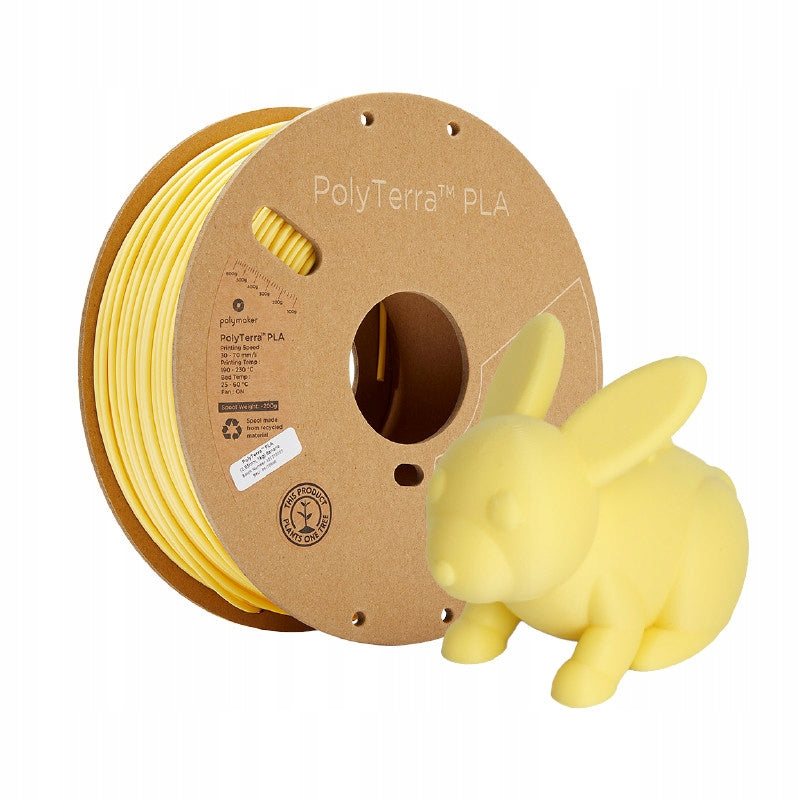 Filament Polymaker PolyTerra PLA 1,75mm, 1kg - Banana