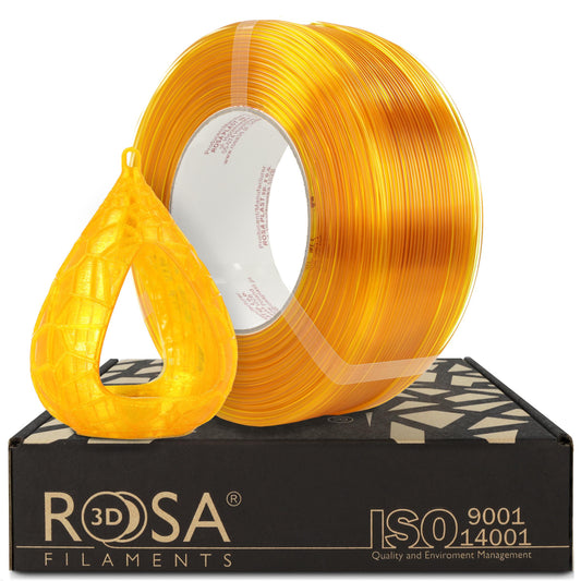 Rosa3D PETG HS Transparent Yellow 1.75mm 1kg REFILL