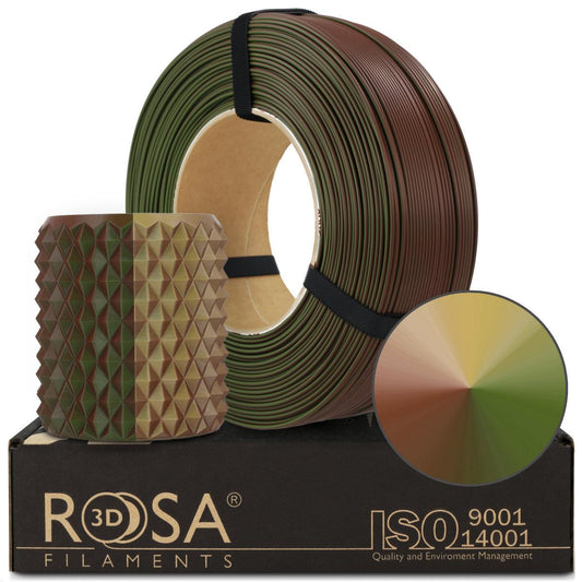 FILAMENT 3D ReFill PLA Magic Army (Green-Beige-Bronze) 1kg