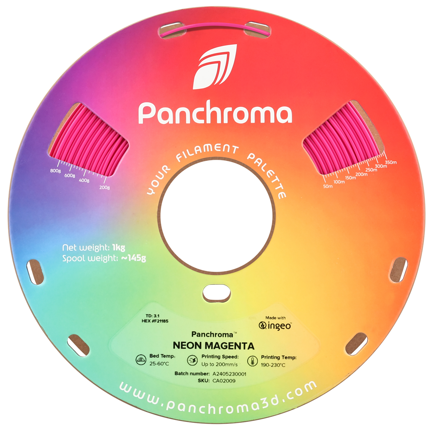 Polymaker Panchroma PLA Neon Magenta 1.75 mm 1kg