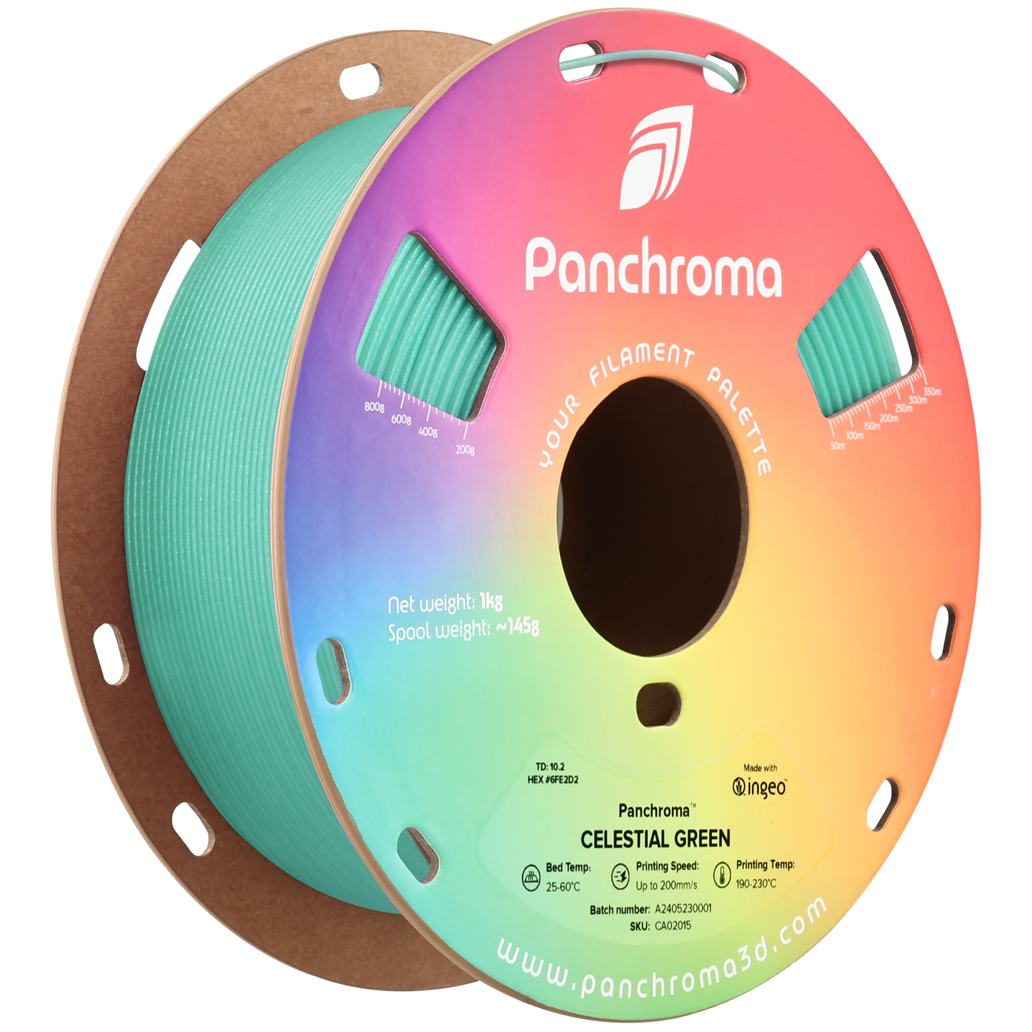 Polymaker Panchroma PLA Celestial Green 1.75 mm 1kg