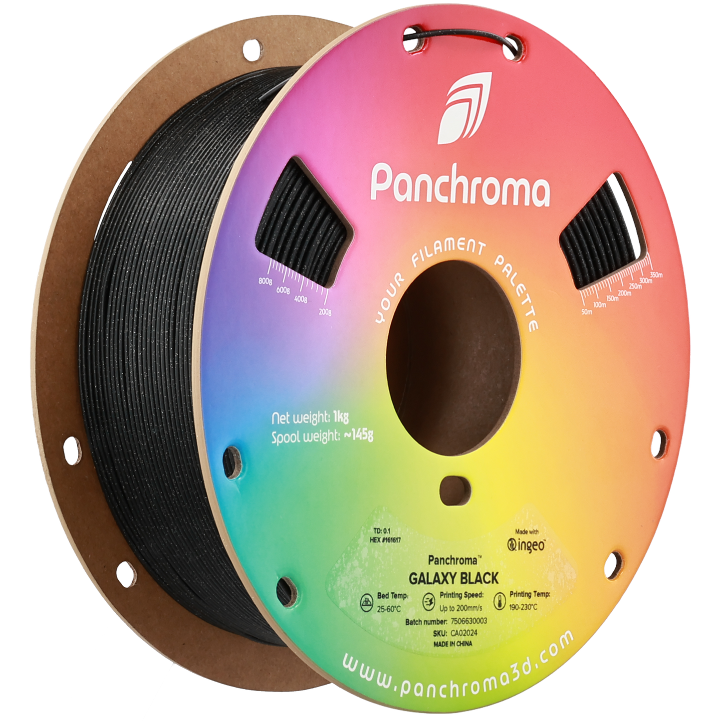 Polymaker Panchroma PLA Galaxy Black 1.75 mm 1kg