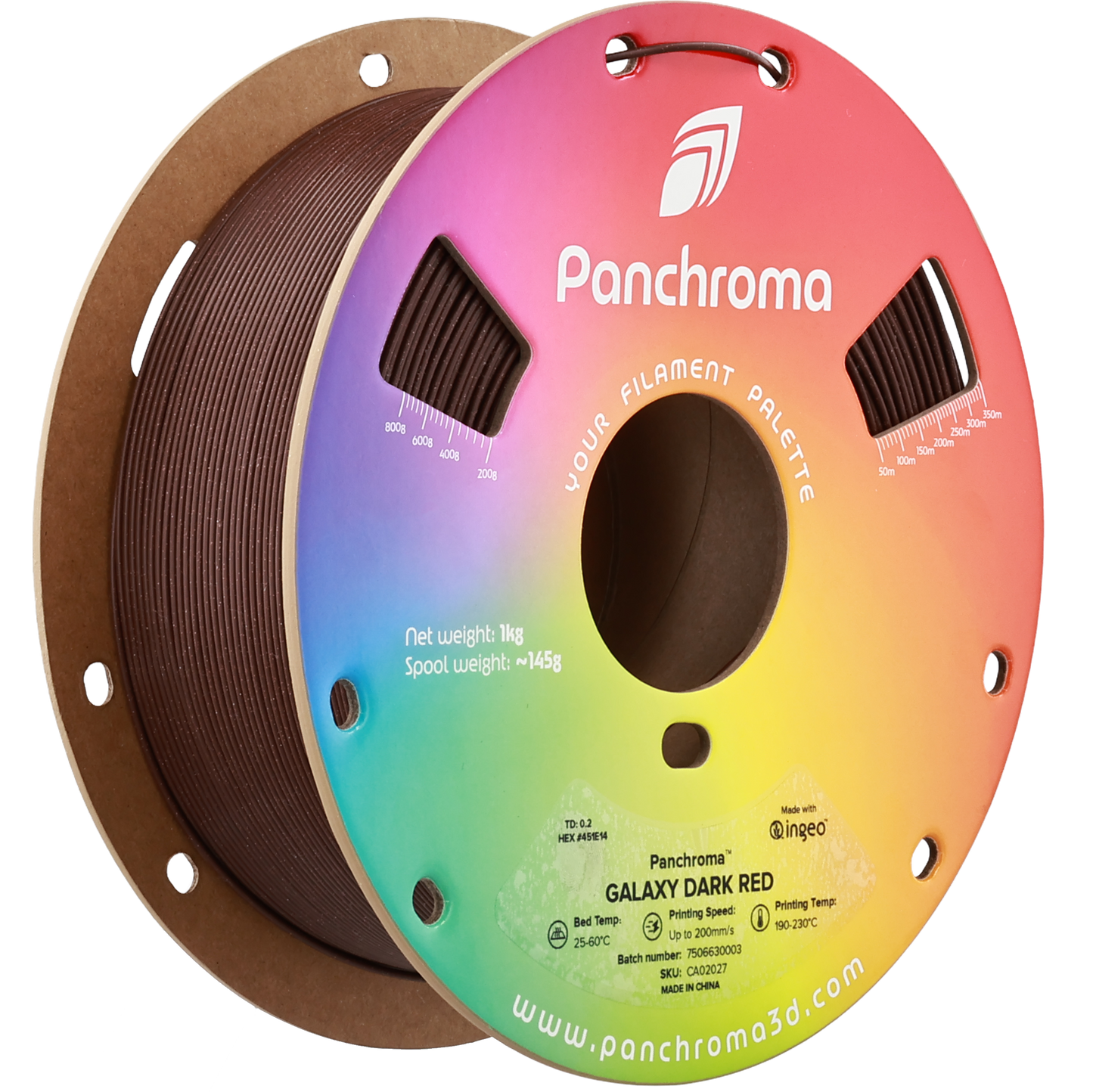 Polymaker Panchroma PLA Galaxy Dark Red 1.75 mm 1kg