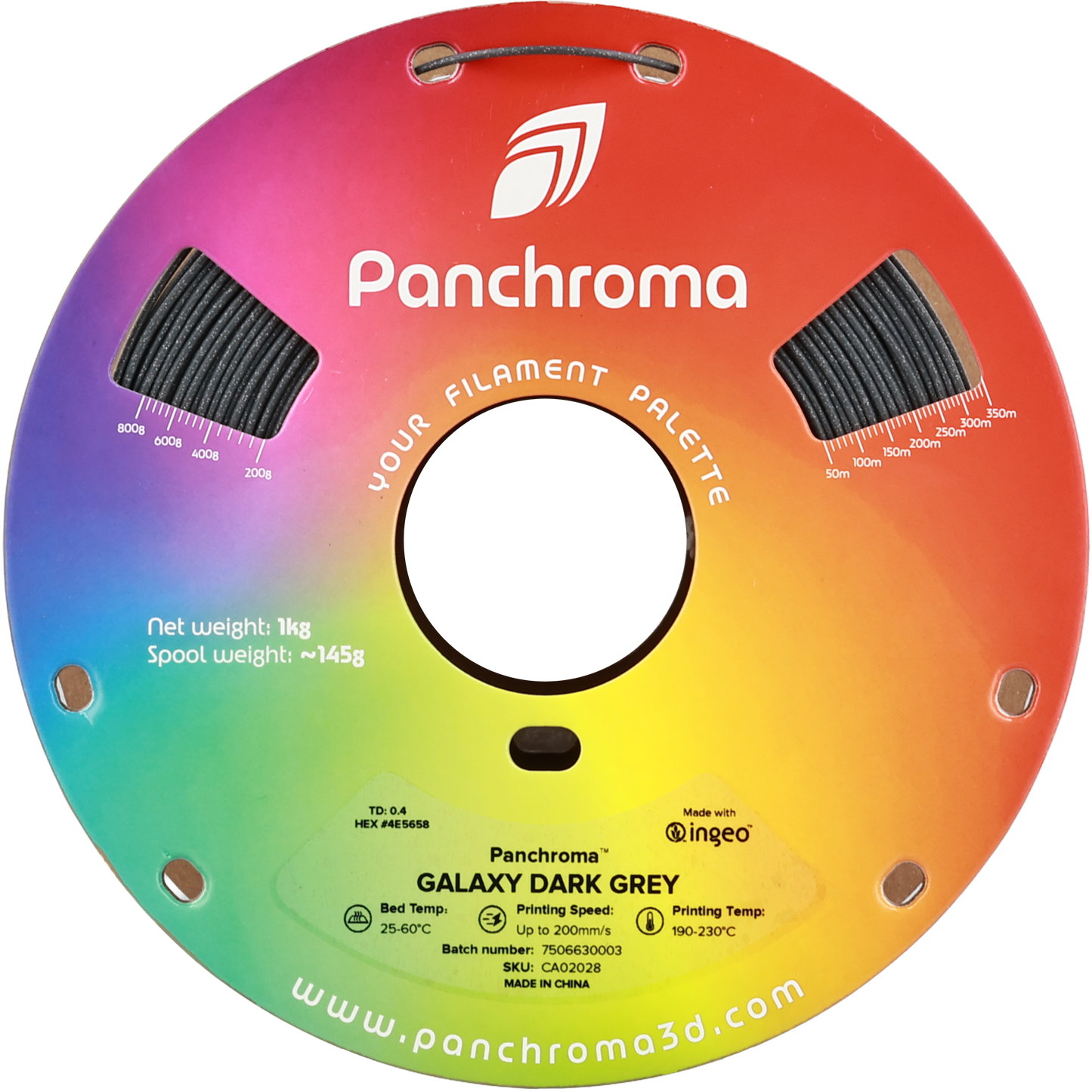 Polymaker Panchroma PLA Galaxy Dark Grey 1.75 mm 1kg