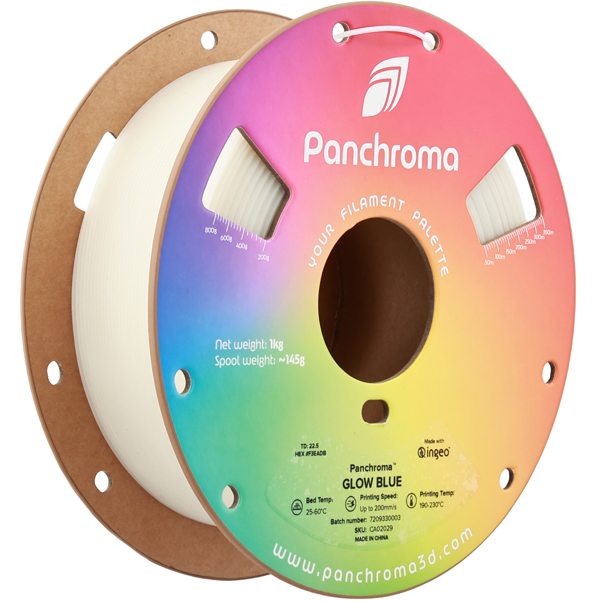 Polymaker Panchroma PLA Glow Blue 1.75 mm 1kg