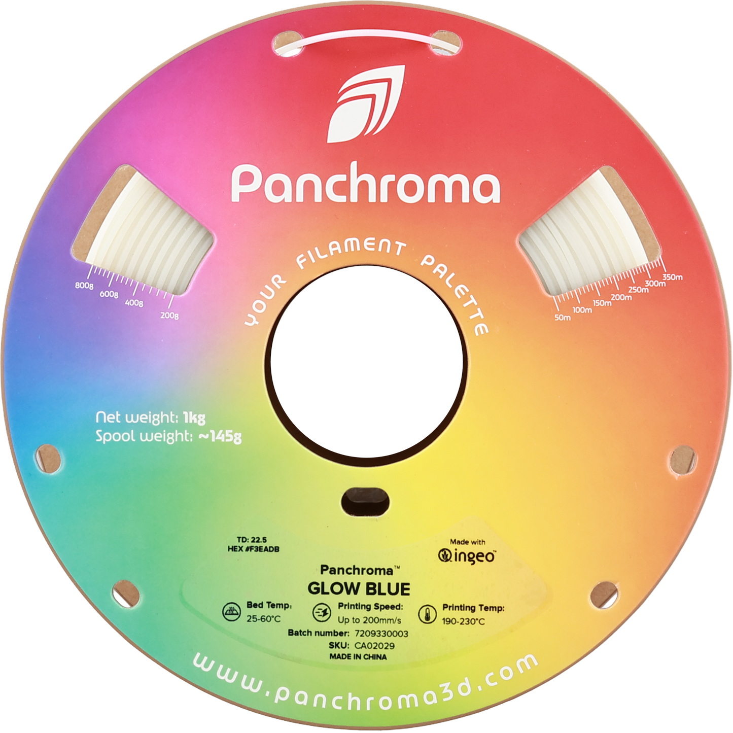 Polymaker Panchroma PLA Glow Blue 1.75 mm 1kg