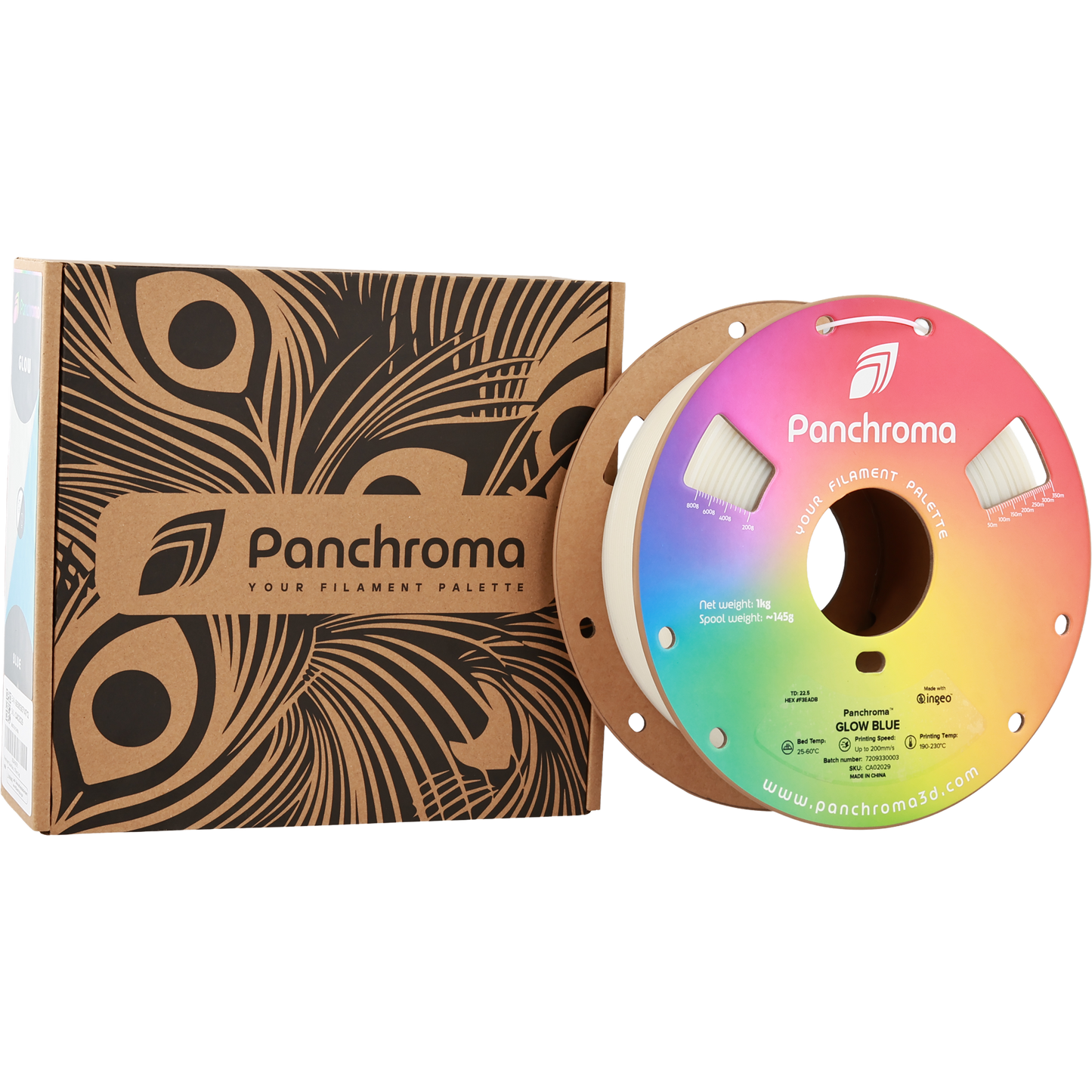 Polymaker Panchroma PLA Glow Blue 1.75 mm 1kg