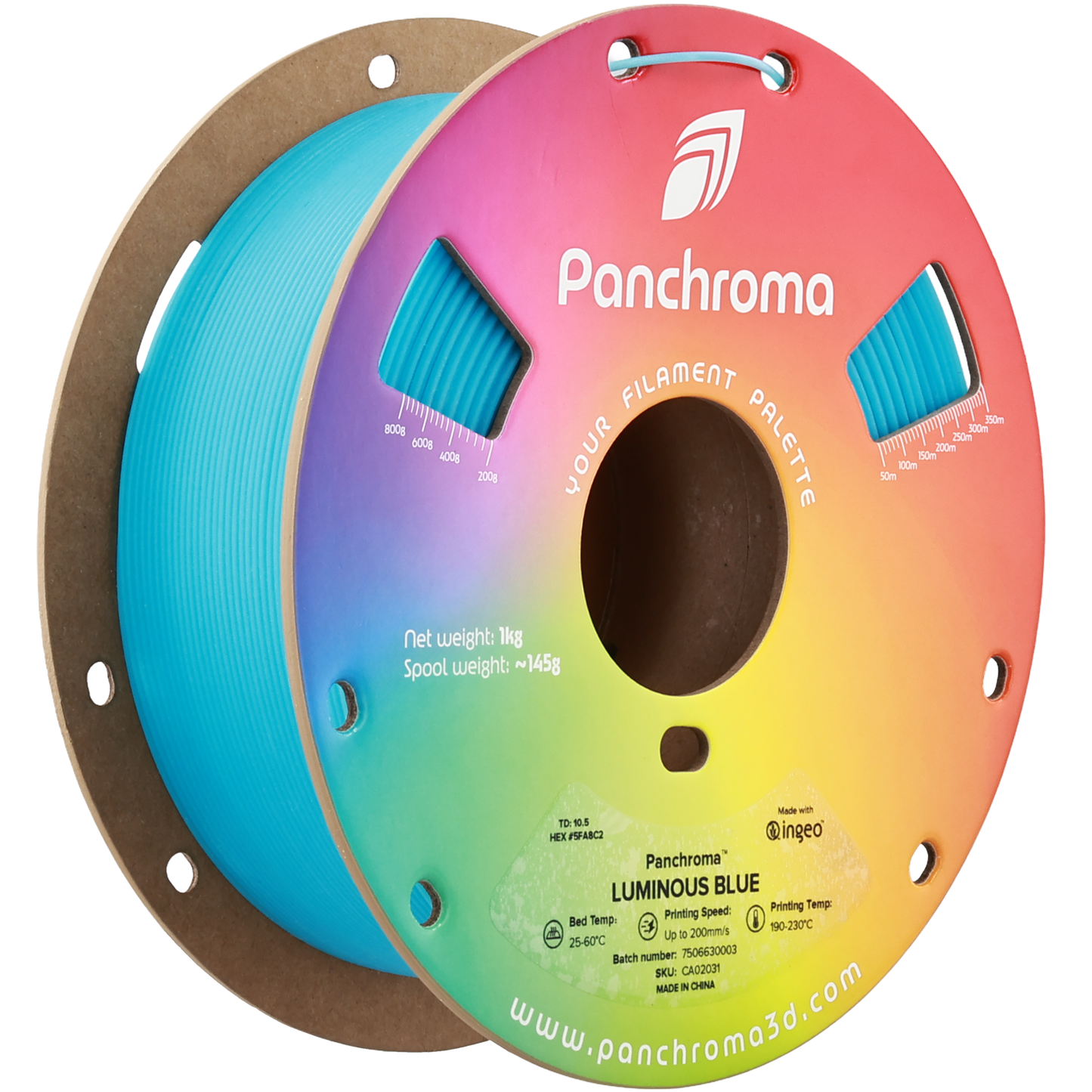 Polymaker Panchroma PLA Luminous Blue 1.75 mm 1kg