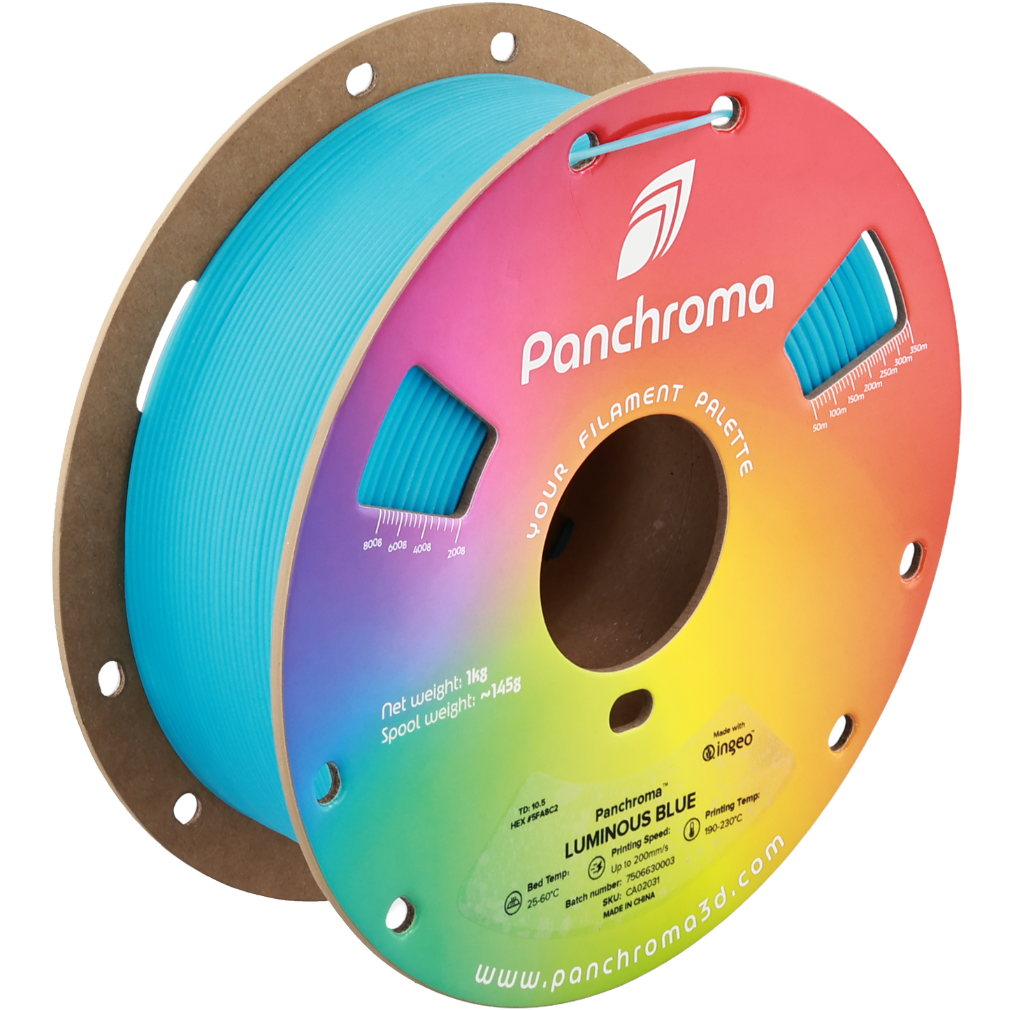 Polymaker Panchroma PLA Luminous Blue 1.75 mm 1kg