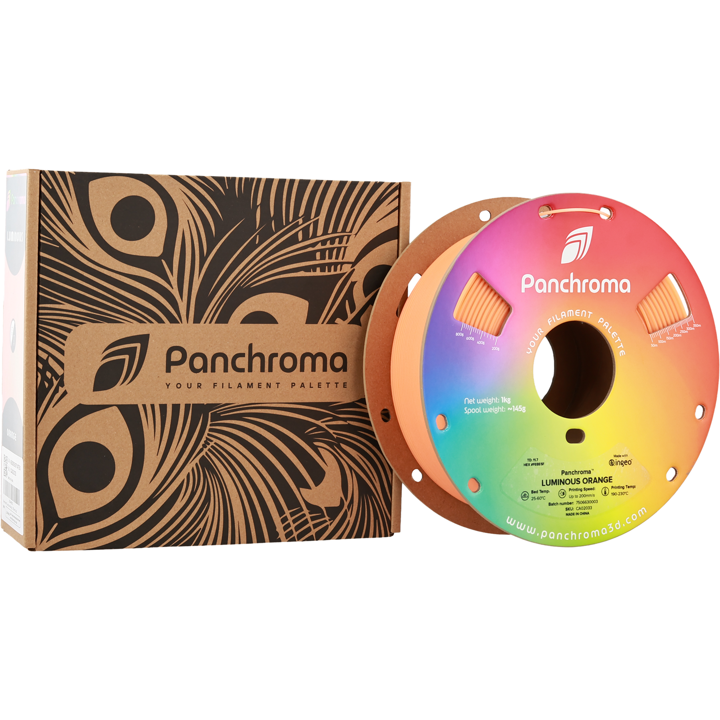 Polymaker Panchroma PLA Luminous Orange 1.75 mm 1kg