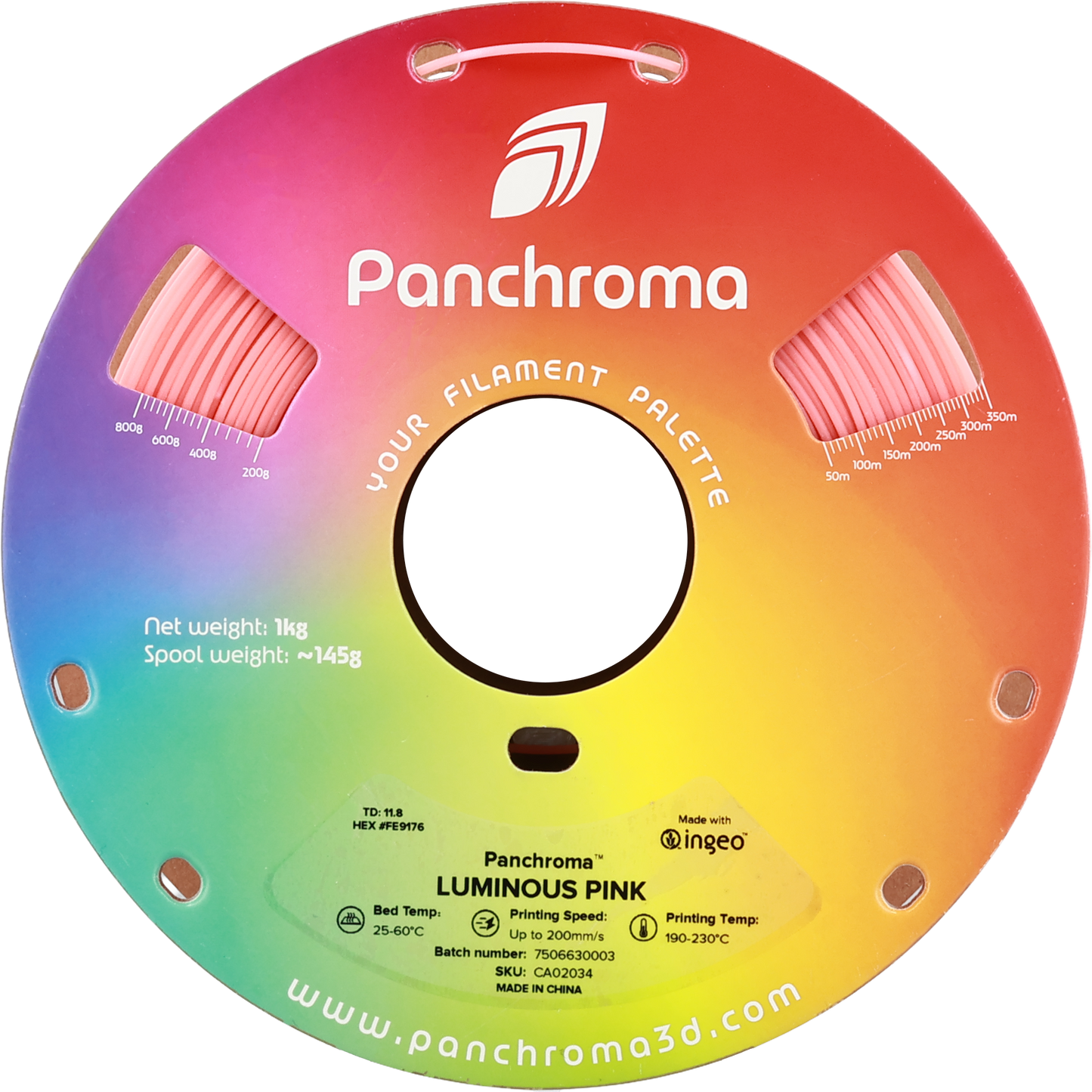 Polymaker Panchroma PLA Luminous Pink 1.75 mm 1kg