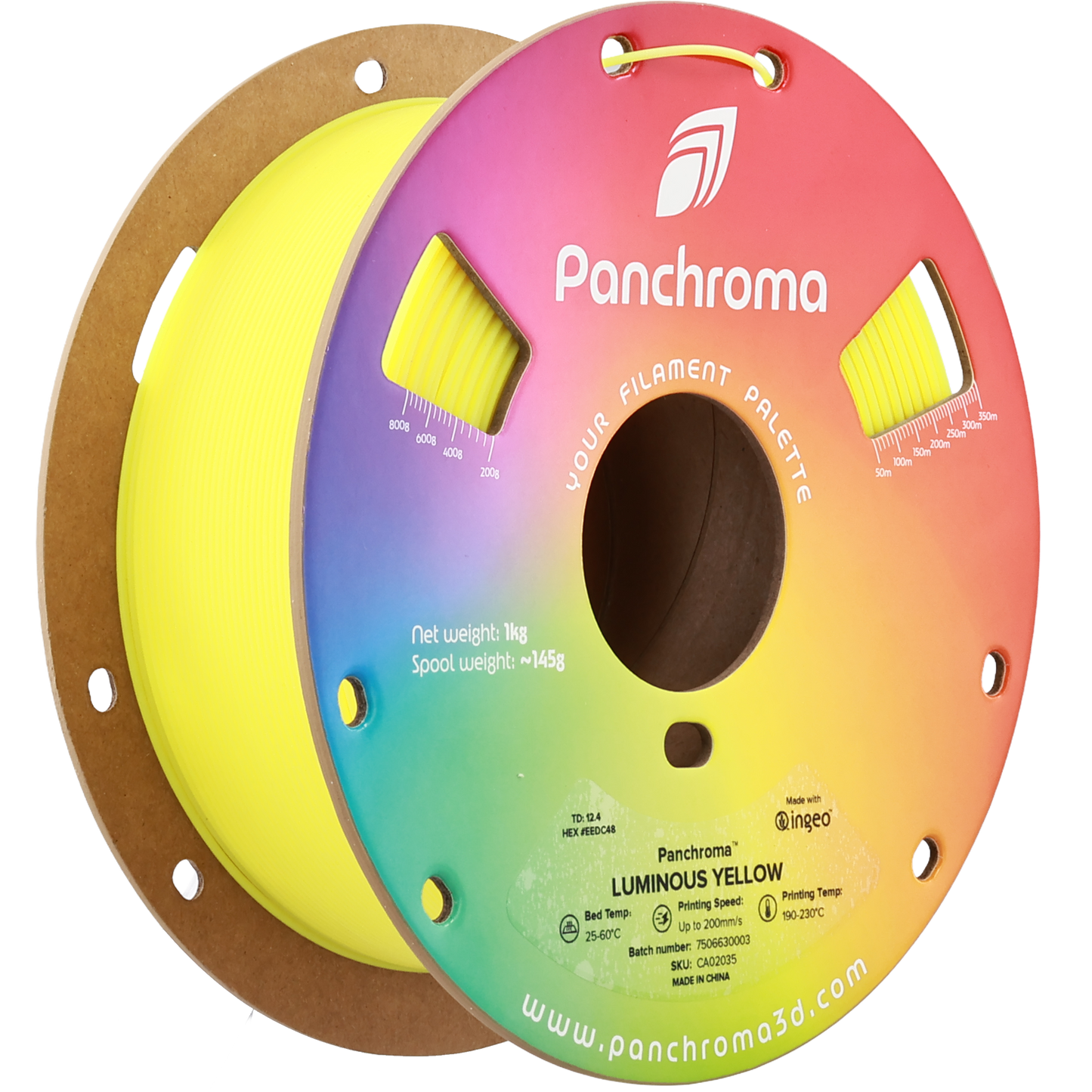 Polymaker Panchroma PLA Luminous Yellow 1.75 mm 1kg