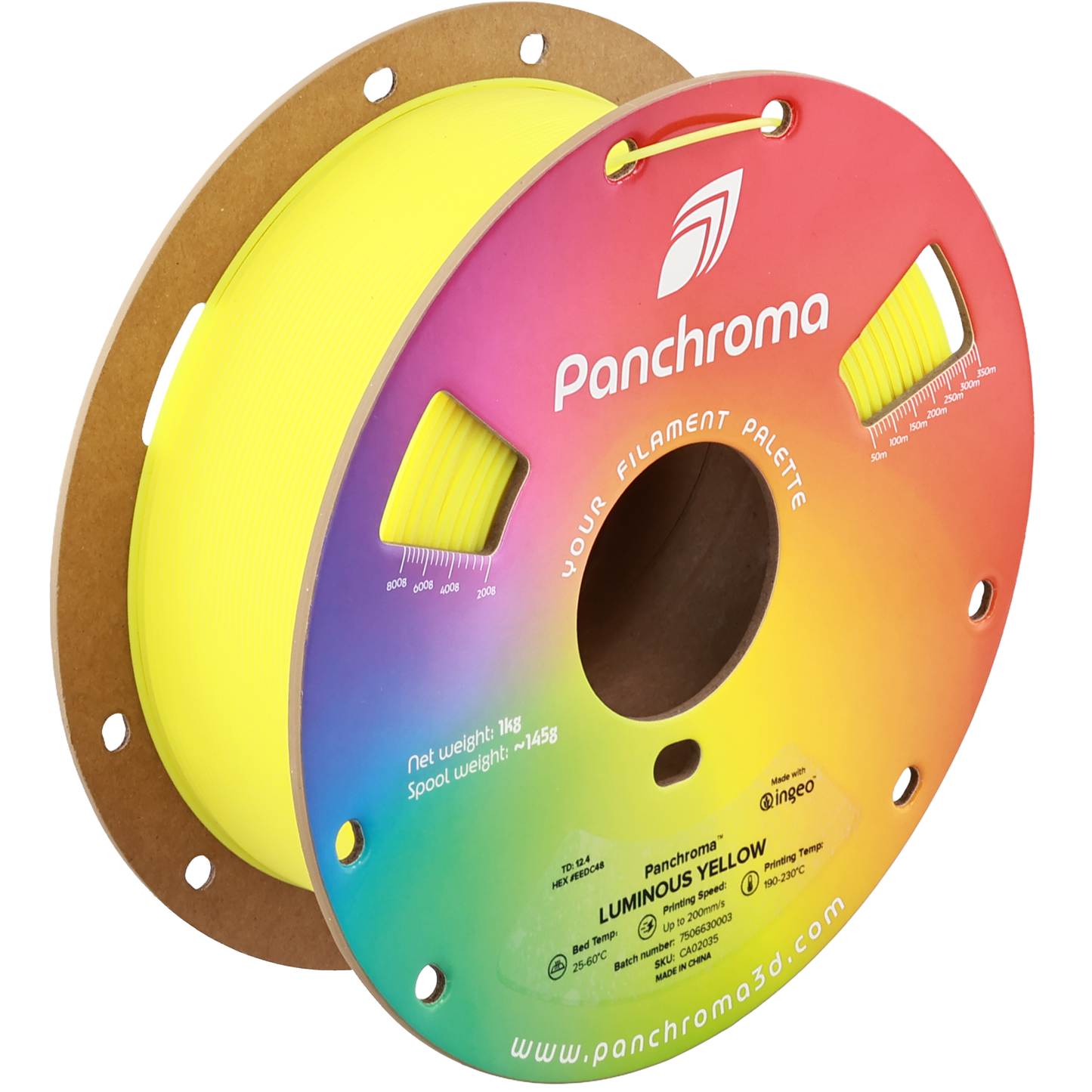 Polymaker Panchroma PLA Luminous Yellow 1.75 mm 1kg