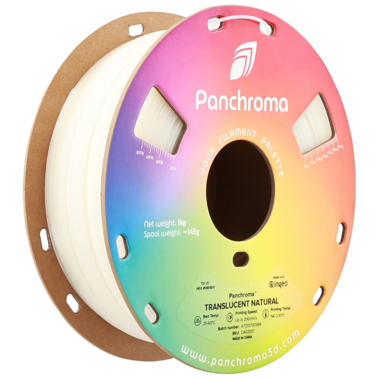 Polymaker Panchroma PLA Translucent Natural 1.75 mm 1kg