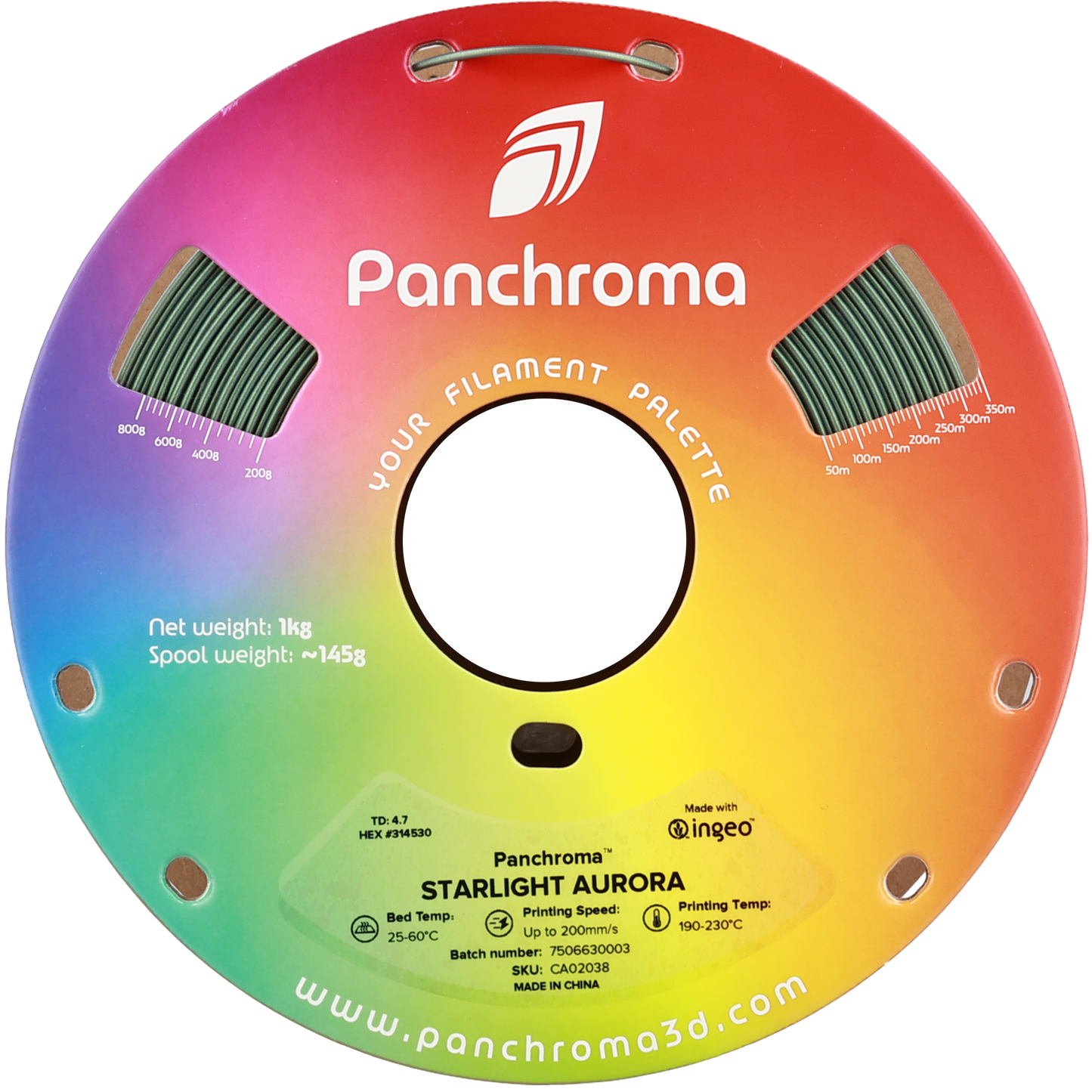 Polymaker Panchroma PLA Starlight Aurora 1.75 mm 1kg