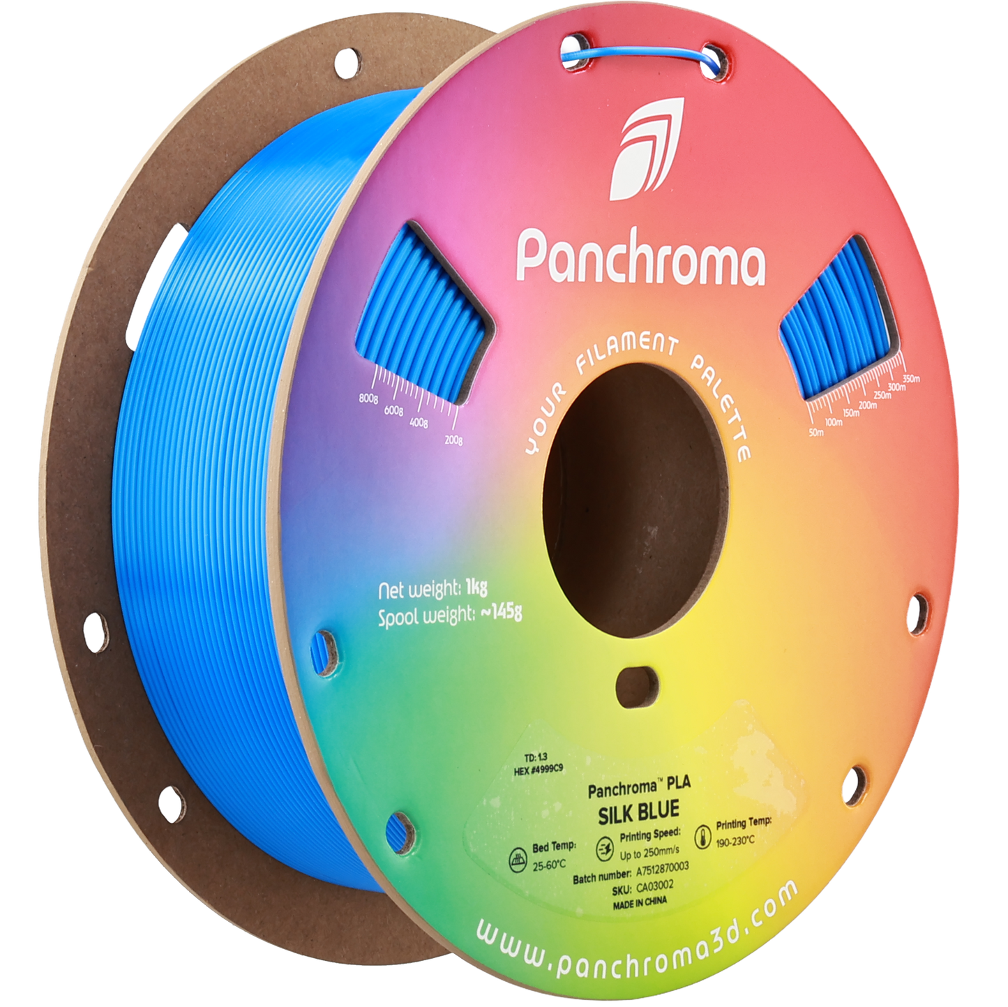Polymaker Panchroma PLA Silk Blue 1.75 mm 1kg