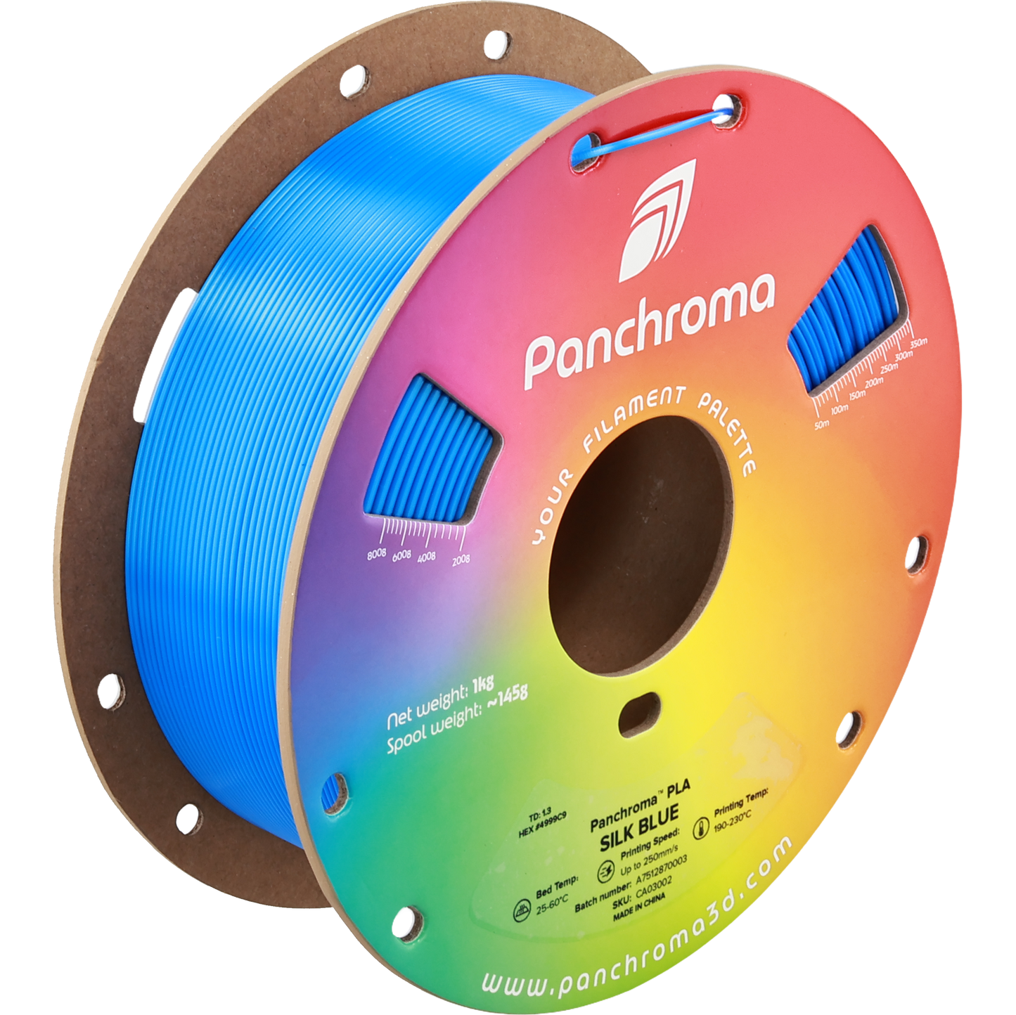 Polymaker Panchroma PLA Silk Blue 1.75 mm 1kg