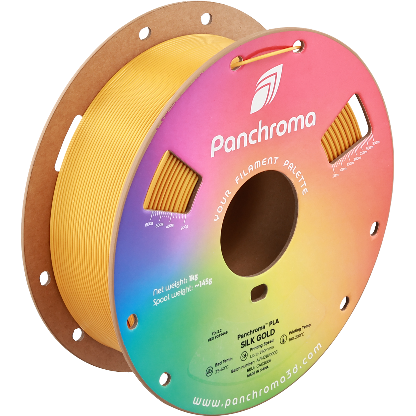 Polymaker Panchroma PLA Silk Gold 1.75 mm 1kg