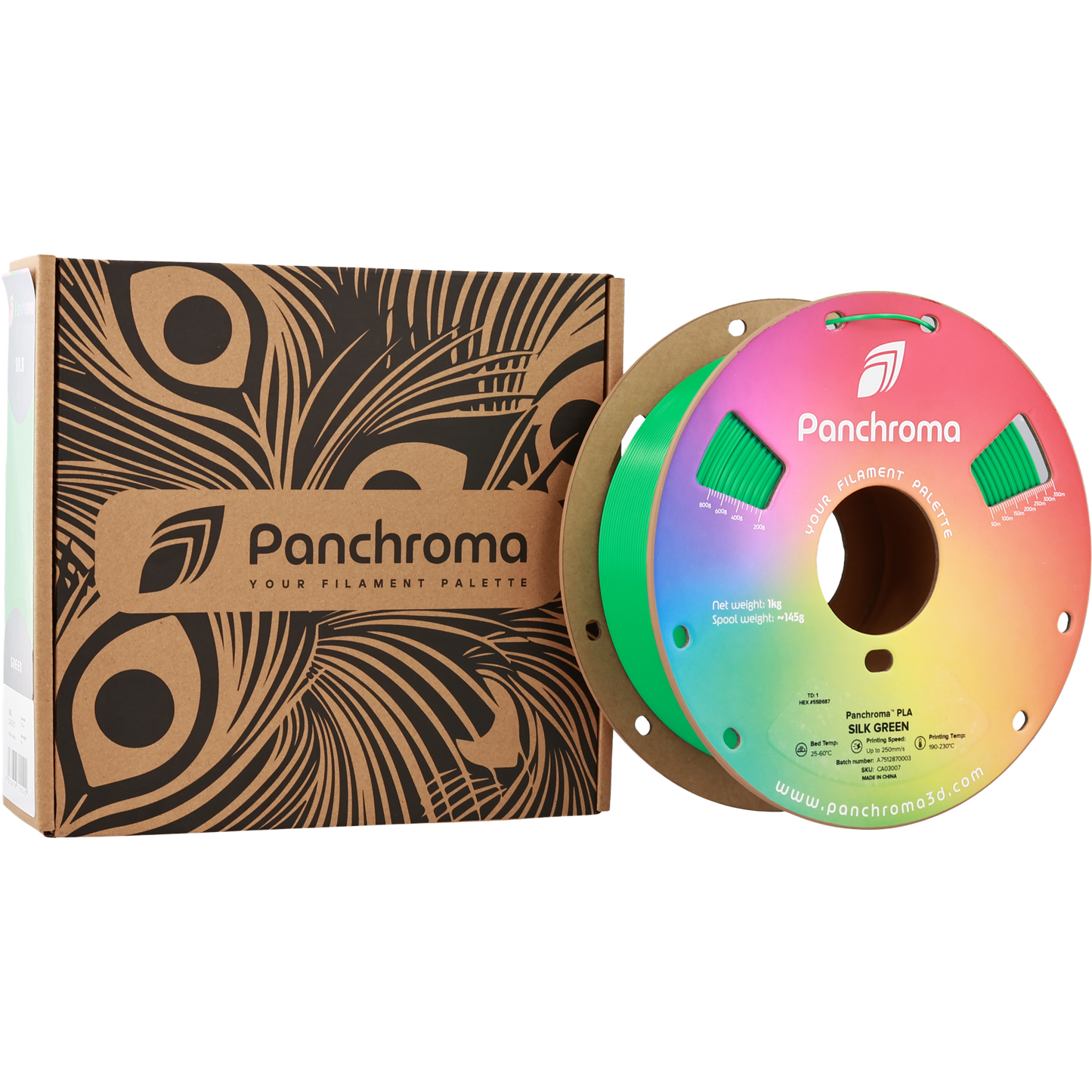 Polymaker Panchroma PLA Silk Green 1.75 mm 1kg