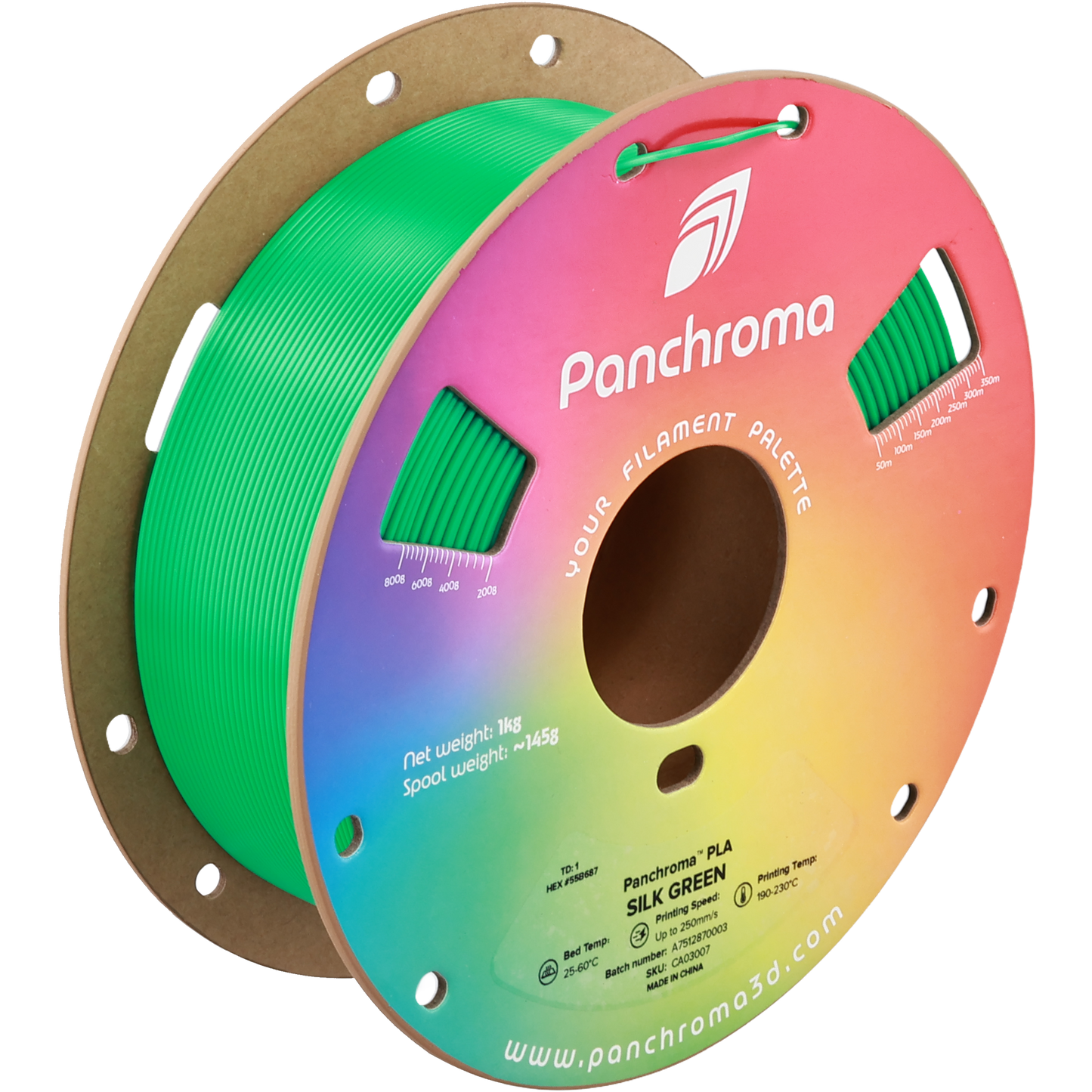 Polymaker Panchroma PLA Silk Green 1.75 mm 1kg