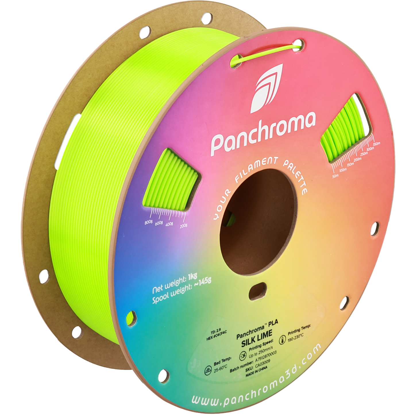 Polymaker Panchroma PLA Silk Lime 1.75 mm 1kg