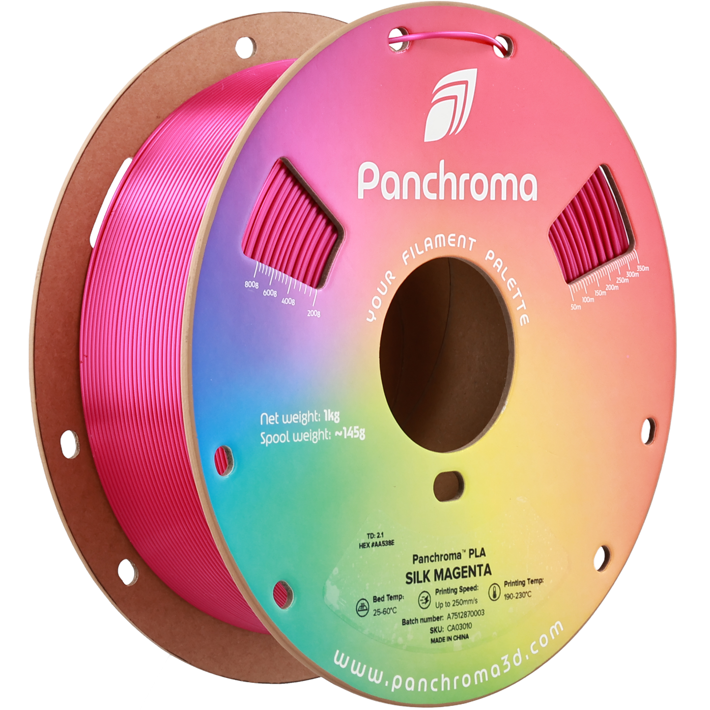 Polymaker Panchroma PLA Silk Magenta 1.75 mm 1kg