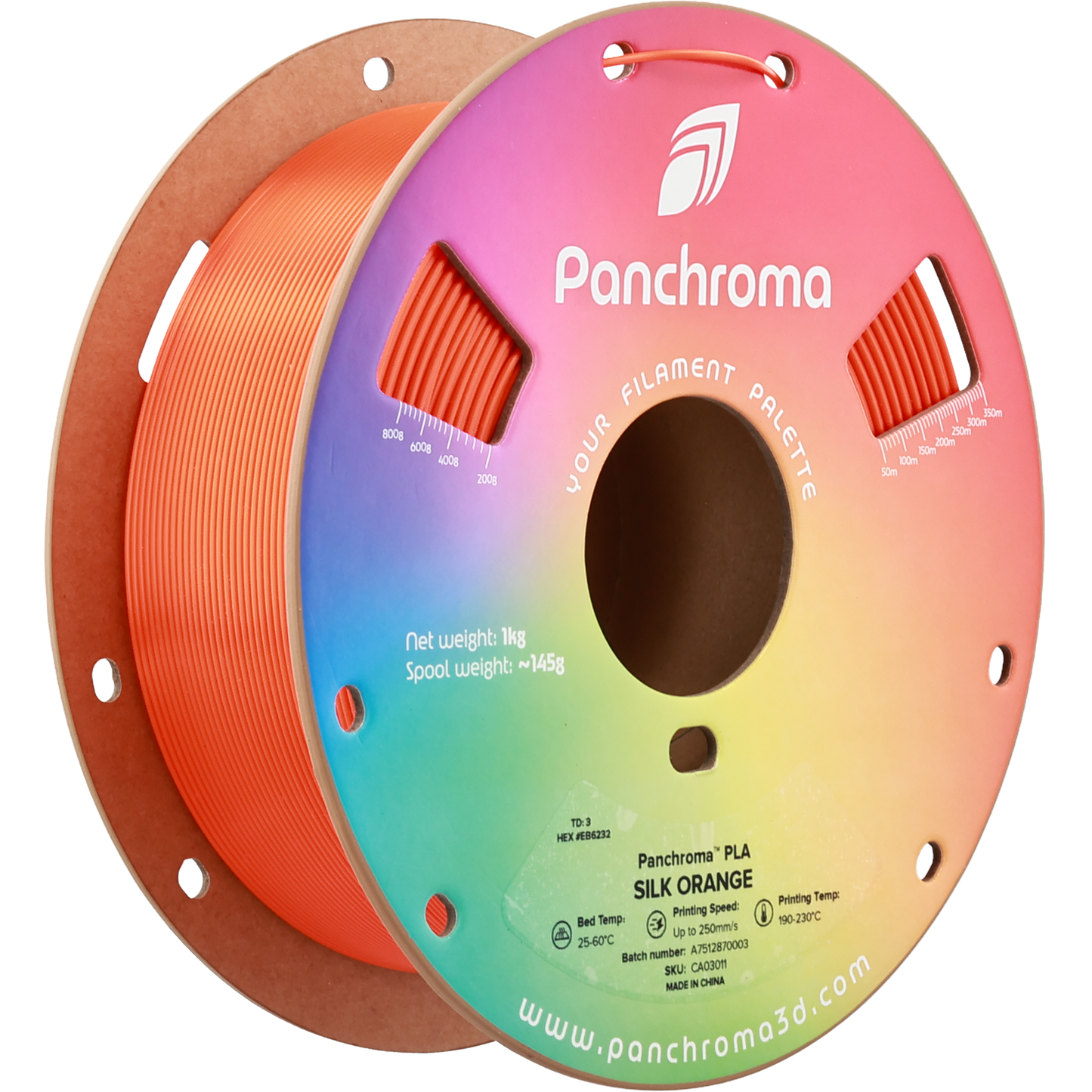Polymaker Panchroma PLA Silk Orange 1.75 mm 1kg