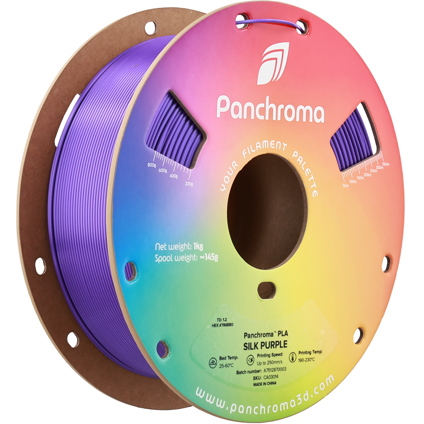Polymaker Panchroma PLA Silk Purple 1.75 mm 1kg