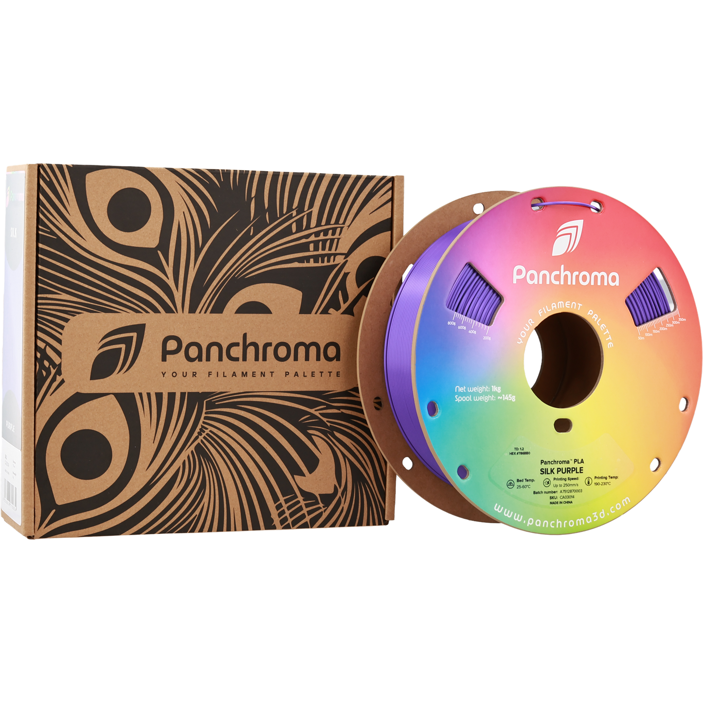 Polymaker Panchroma PLA Silk Purple 1.75 mm 1kg