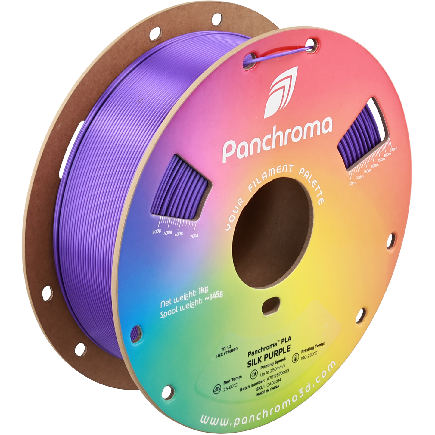 Polymaker Panchroma PLA Silk Purple 1.75 mm 1kg