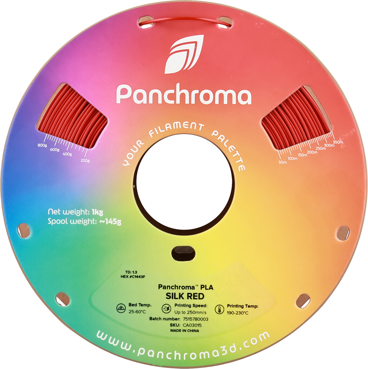 Polymaker Panchroma PLA Silk Red 1.75 mm 1kg